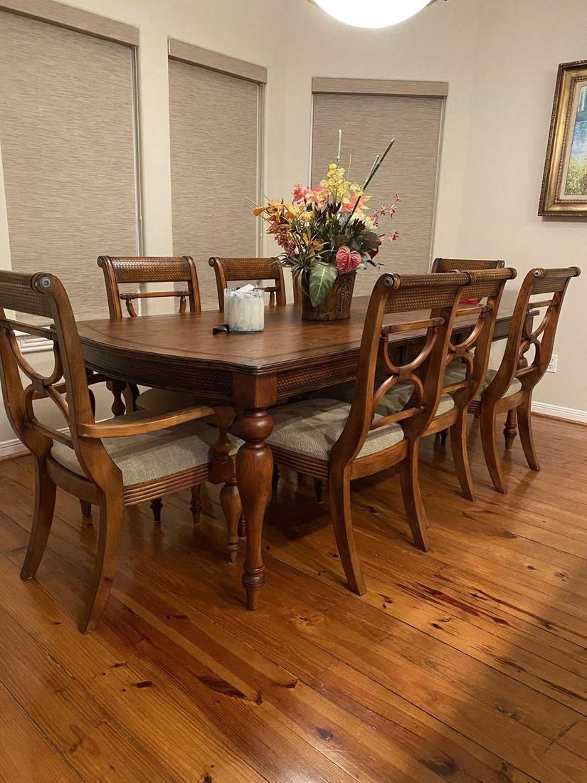 Classic Carved Teakwood Dining Set