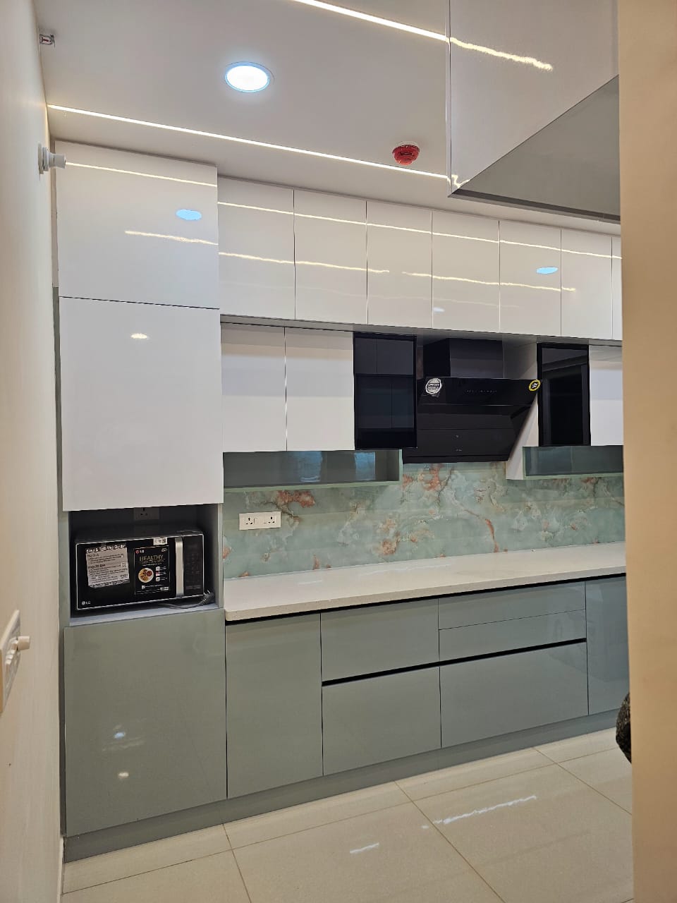 Luxury Modular Kitchen with Island in Gachibowli Hyderabad