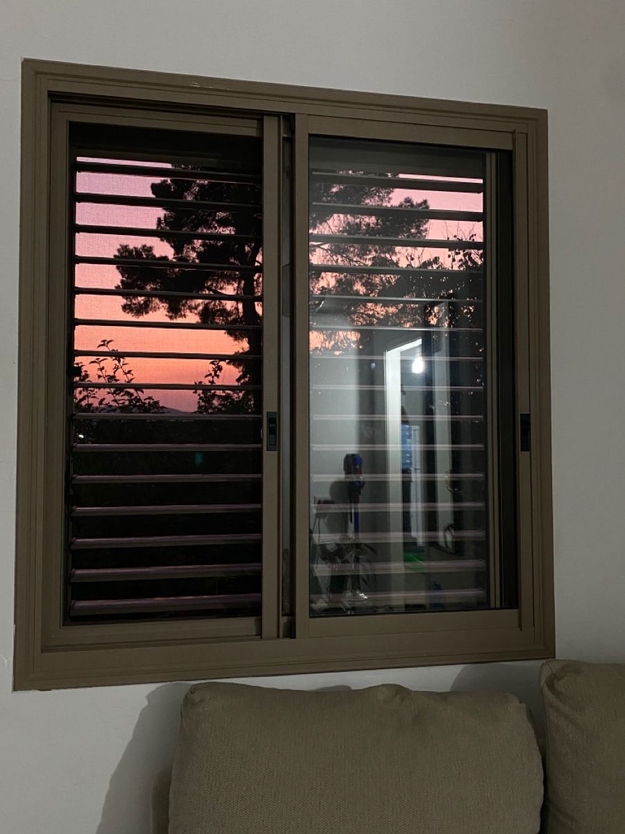 UPVC Sliding Window with Mosquito Mesh and Grill